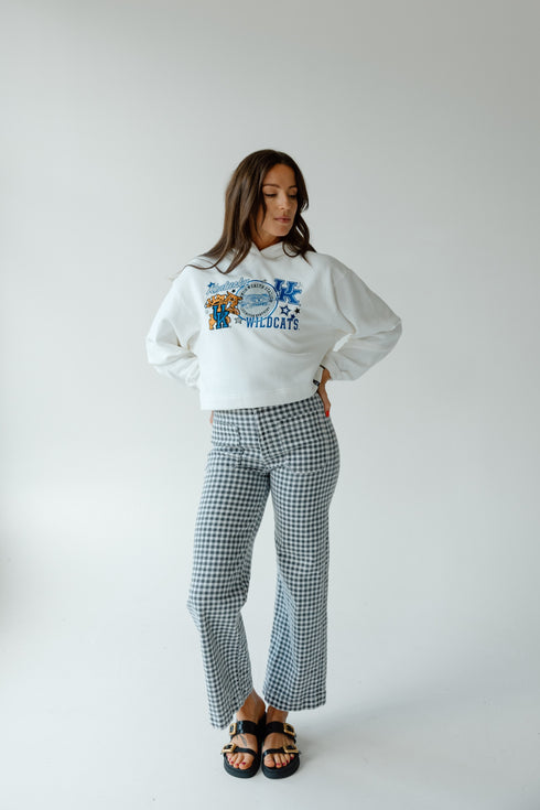 Kentucky Layer Patch Luxe Crop Hoodie