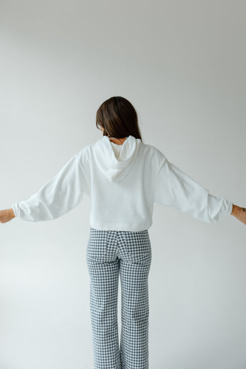 Kentucky Layer Patch Luxe Crop Hoodie