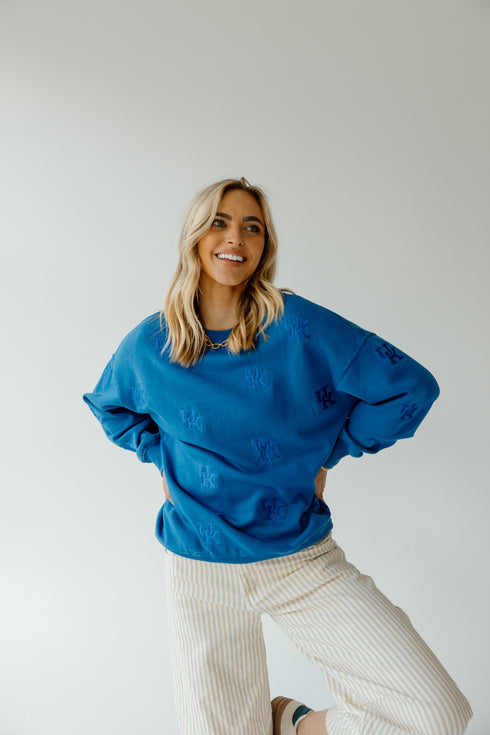 Kentucky Ritter Repeat Lantern Sleeve Crew