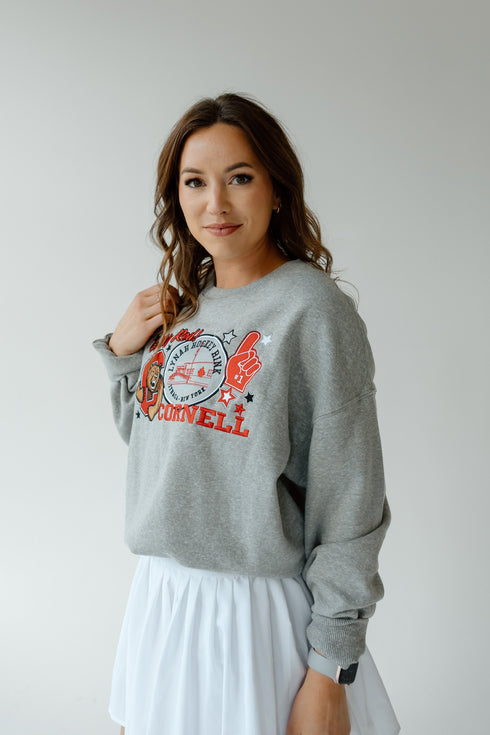 Cornell Layer Patch Lantern Sleeve Crew