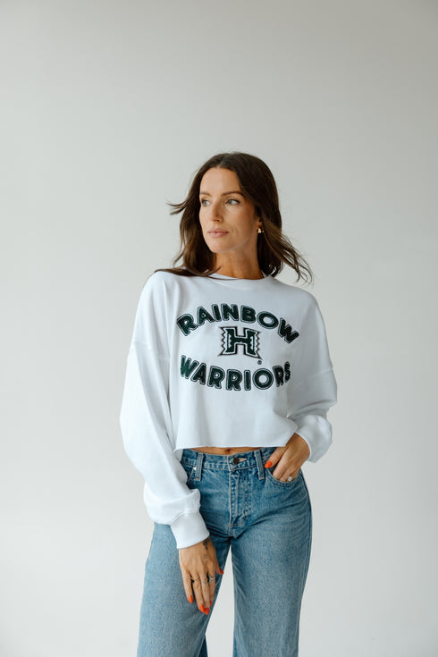 Hawaii Perkins Chenille Cropped Longsleeve