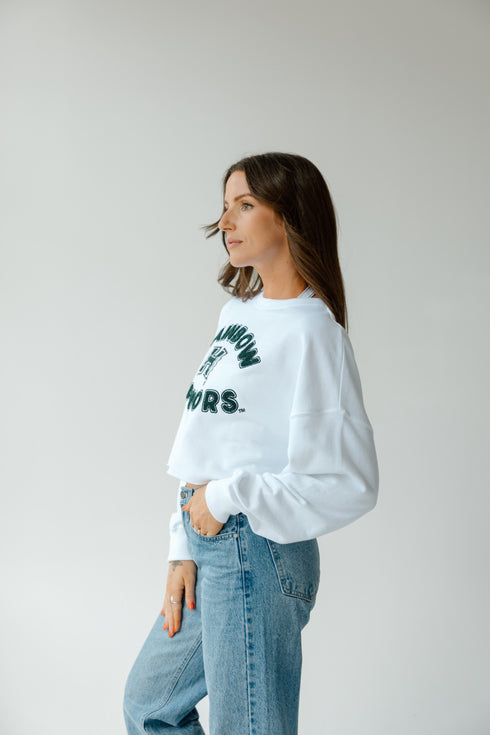 Hawaii Perkins Chenille Cropped Longsleeve