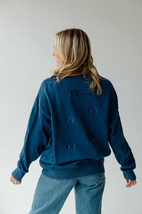 BYU Ritter Repeat Lantern Sleeve Crew