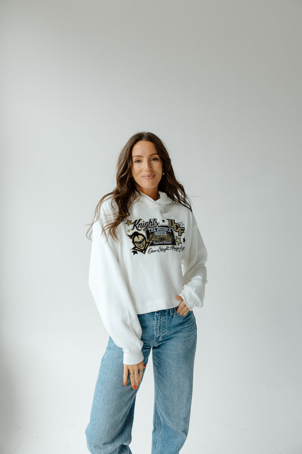 UCF Layer Patch Luxe Crop Hoodie