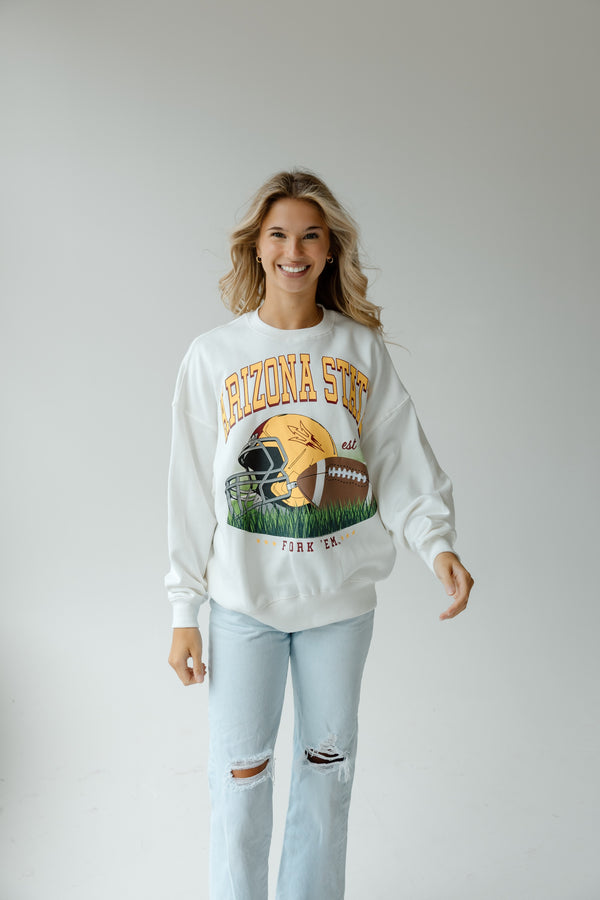Arizona State Malone Multimedia OS Fleece Crew