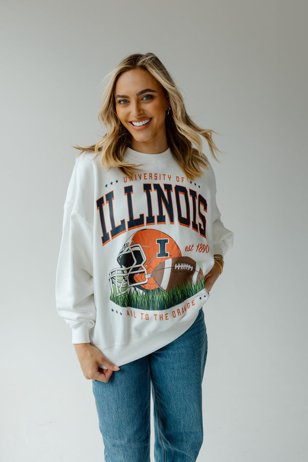 Illinois Malone Multimedia OS Fleece Crew