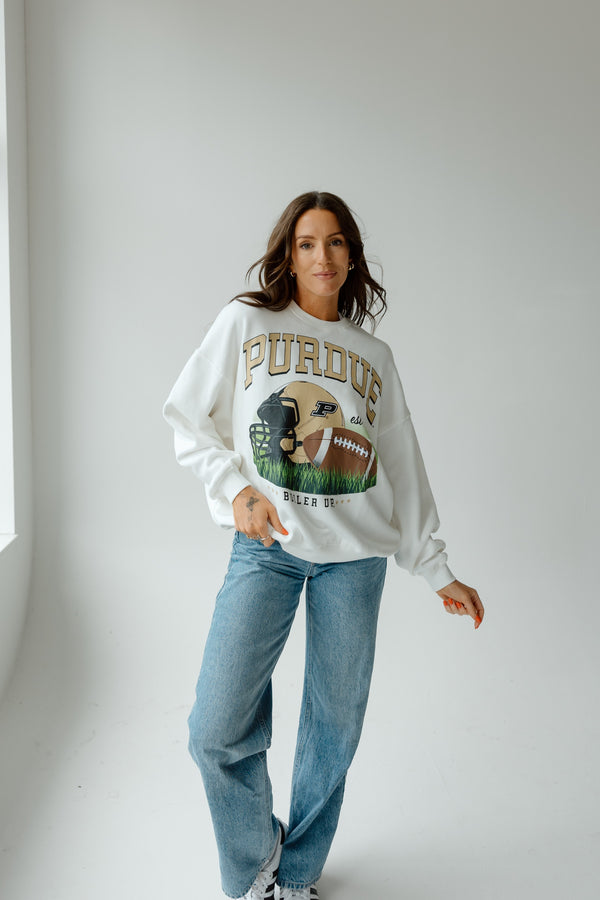 Purdue Malone Multimedia OS Fleece Crew