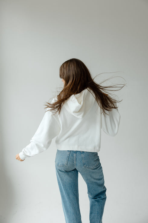 Clemson Layer Patch Luxe Crop Hoodie