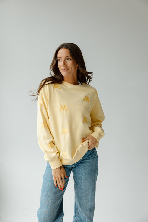 Minnesota Ritter Repeat Lantern Sleeve Crew