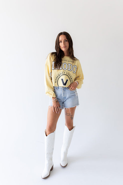 Vanderbilt Phipps Split Sleeve Cropped Longsleeve