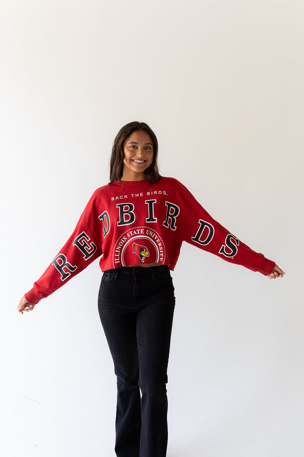 Illinois State Phipps Split Cropped Longsleeve