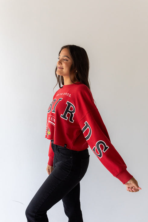 Illinois State Phipps Split Sleeve Cropped Longsleeve