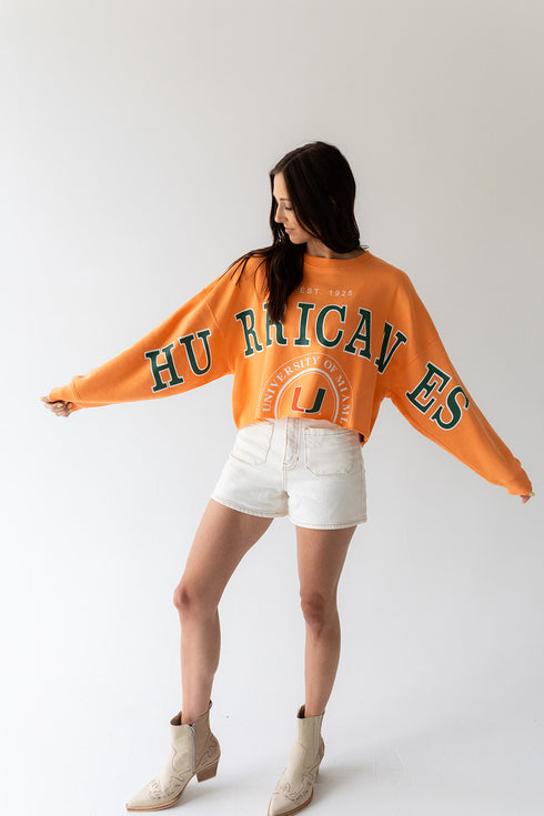 Miami Phipps Split Sleeve Cropped Longsleeve