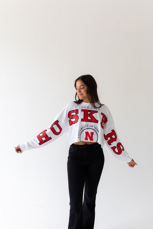 Nebraska Phipps Split Sleeve Cropped Longsleeve