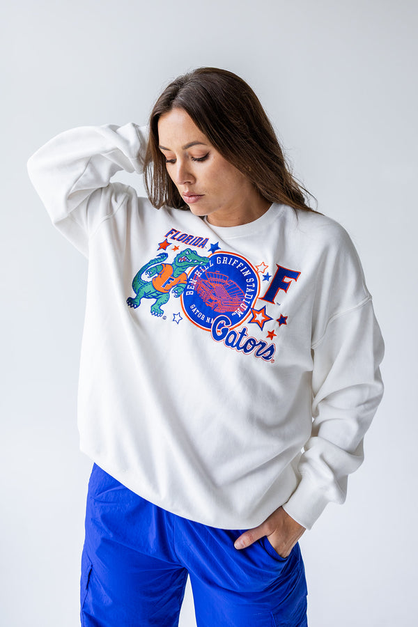 Florida Layer Patch Lantern Sleeve Crew