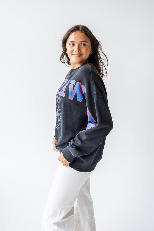 Kansas Philly Split Lantern Sleeve Crew