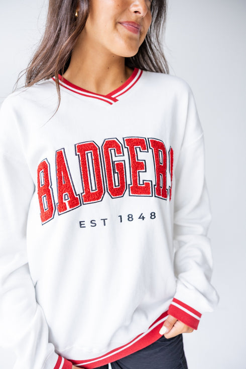 Wisconsin Allen Chenille Varsity V-neck