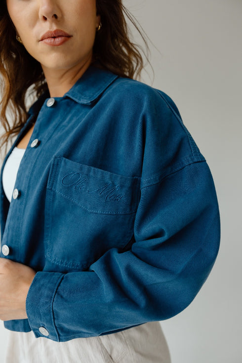 Ole Miss Sanders Embroidery Canvas Twill Jacket