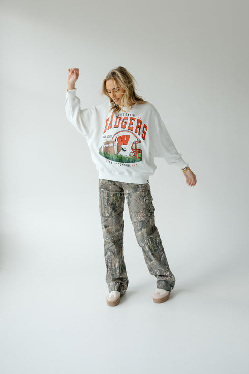 Wisconsin Malone Multimedia OS Fleece Crew