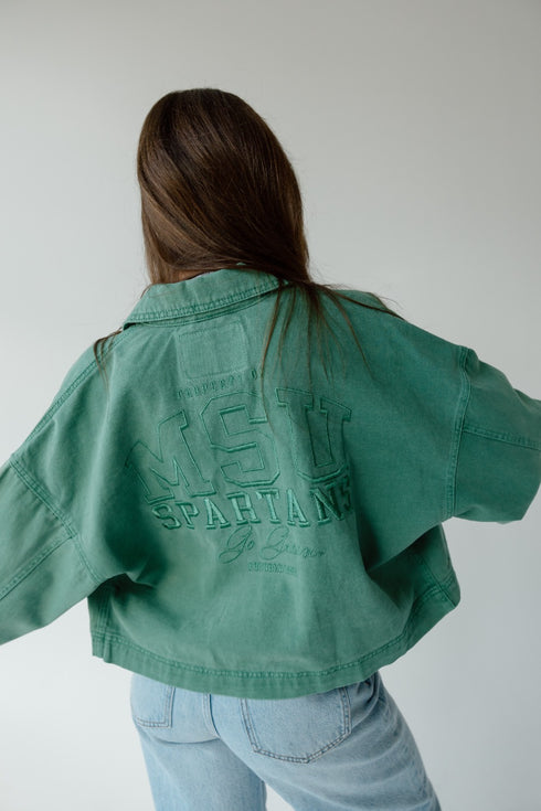 Michigan State Sanders Embroidery Canvas Twill Jacket