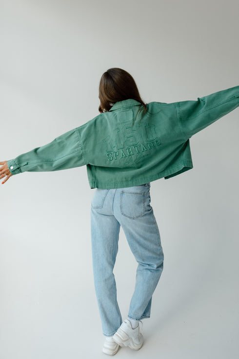 Michigan State Sanders Embroidery Canvas Twill Jacket