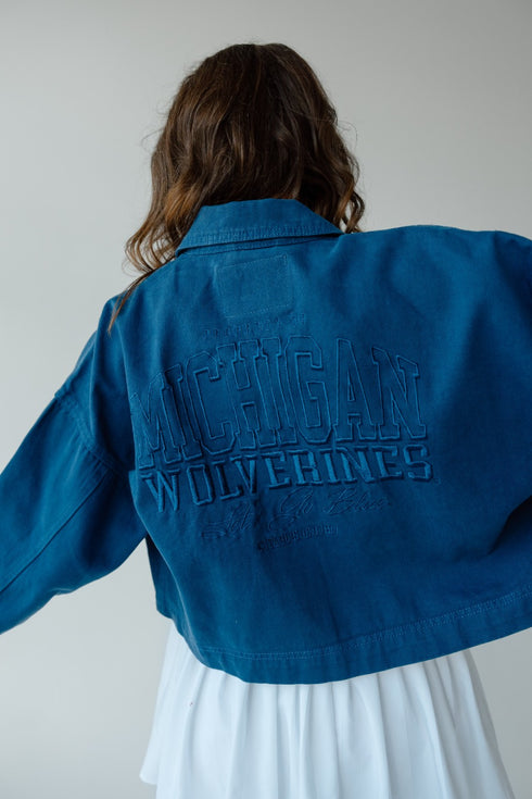 Michigan Sanders Embroidery Canvas Twill Jacket