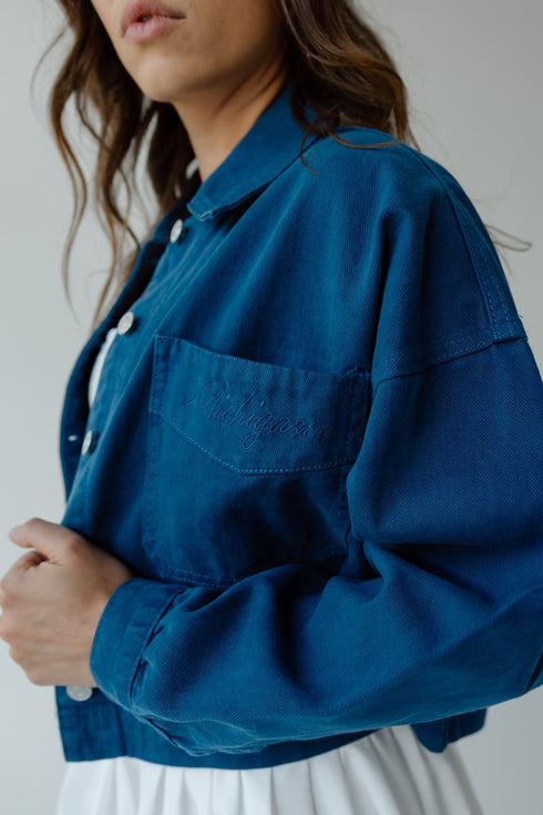 Michigan Sanders Embroidery Canvas Twill Jacket