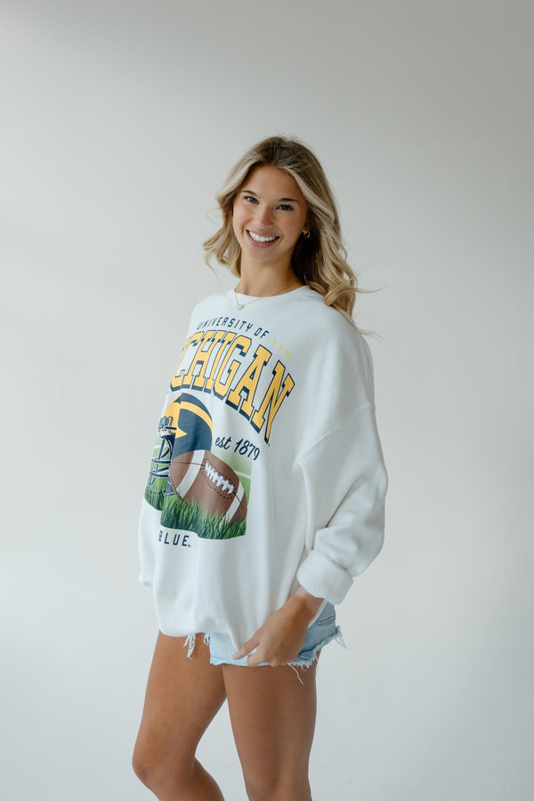 Michigan Malone Multimedia OS Fleece Crew