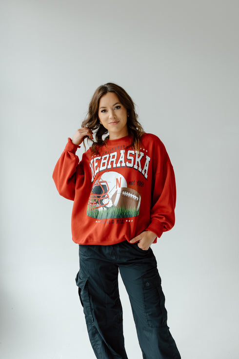 Nebraska Malone Multimedia OS Fleece Crew
