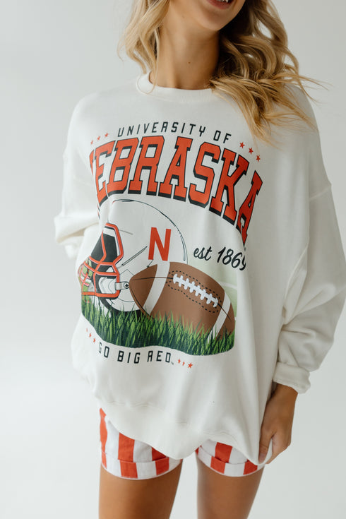 Nebraska Malone Multimedia OS Fleece Crew