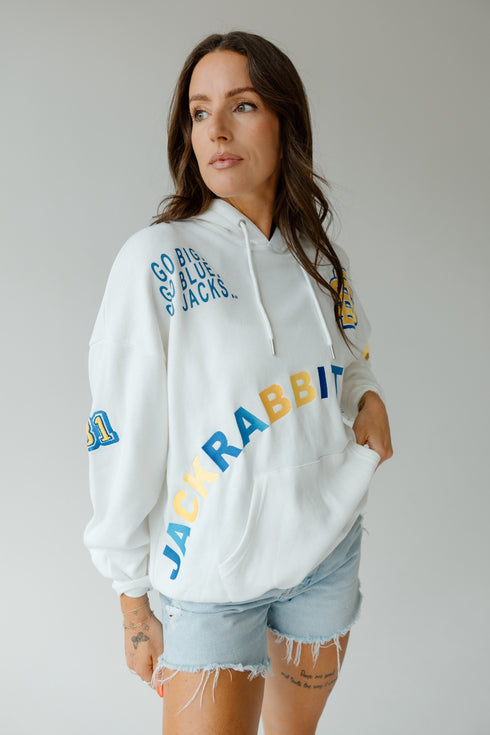 SD State All Over the Place Oversized Pullover Hoodie