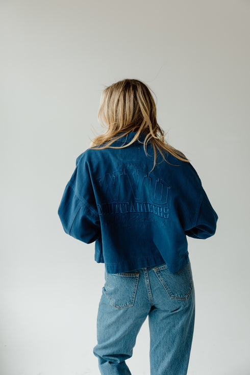 West Virginia Sanders Embroidery Canvas Twill Jacket