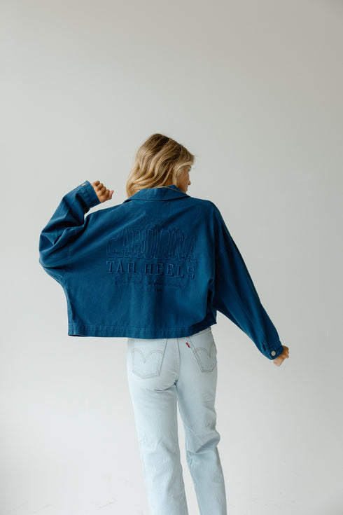 North Carolina Sanders Embroidery Canvas Twill Jacket