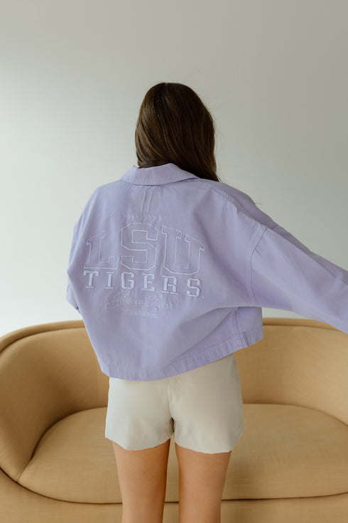 LSU Sanders Embroidery Canvas Twill Jacket