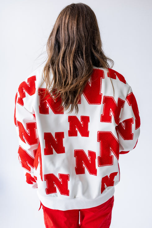 Nebraska Briggs Bomber Leather Bomber Jacket