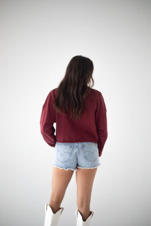 Virginia Tech Phipps Split Cropped Longsleeve