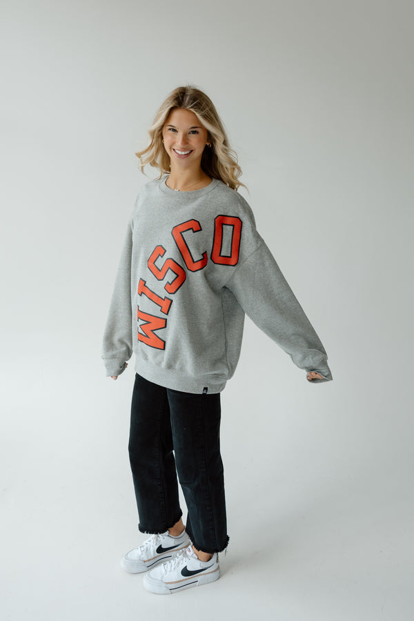 Wisconsin Avery Arch Lantern Sleeve Crew