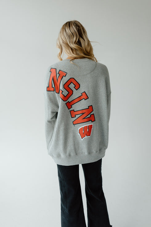 Wisconsin Avery Arch Lantern Sleeve Crew