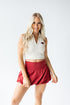 Arkansas Logo Patch Polo Crop Tank