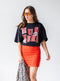 Nebraska Beckham Screenprint Oversized Band Tee