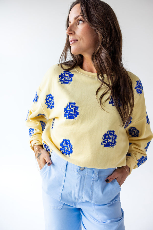 SD State Ritter Repeat Lantern Sleeve Crew