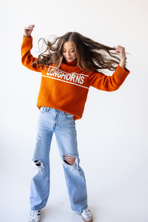 Texas Railway Sweater Rolled Turtleneck