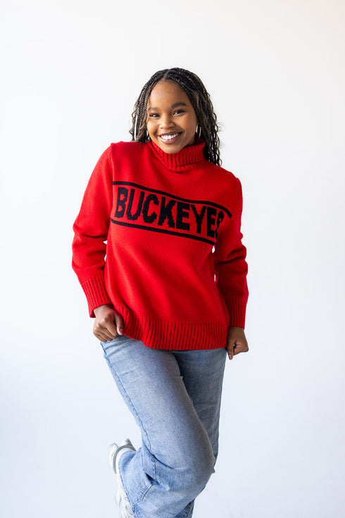 Ohio State Railway Rolled Turtleneck Sweater