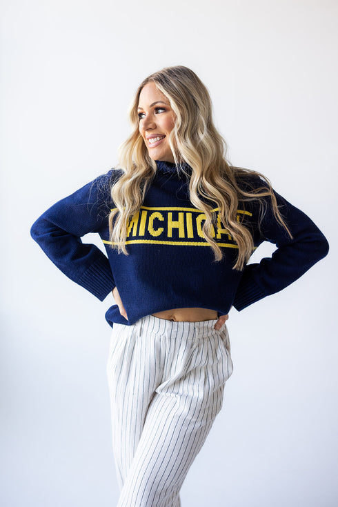 Michigan Railway Rolled Turtleneck Sweater