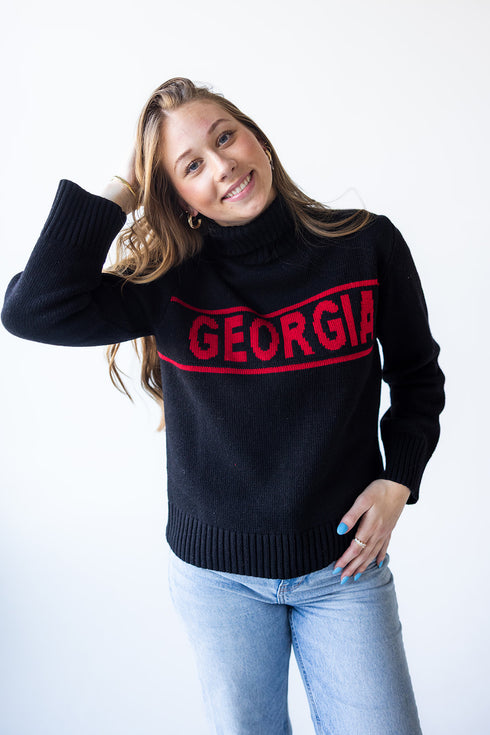 Georgia Railway Rolled Turtleneck Sweater