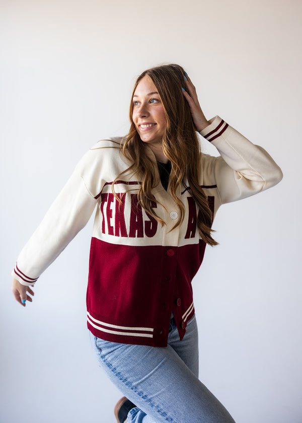 Texas A&M Carley Lux Cardigan