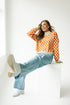 Tennessee Checkerboard Cropped Crew Sweater