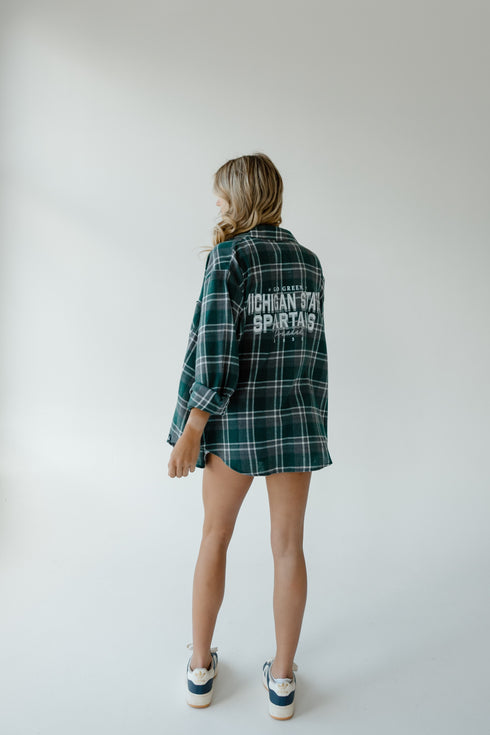 Michigan State Dunn Dream Oversized Plaid