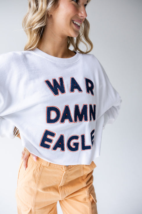 Auburn Perkins Chenille Cropped Longsleeve