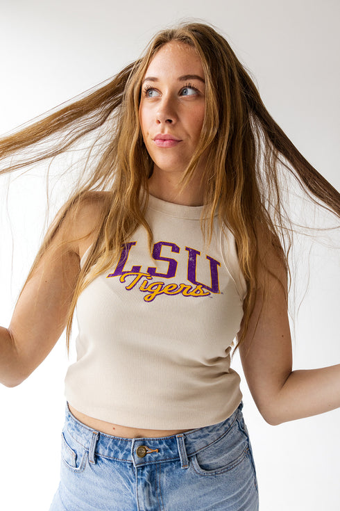 LSU Epps Arch Full Length Ribbed Basic Tank